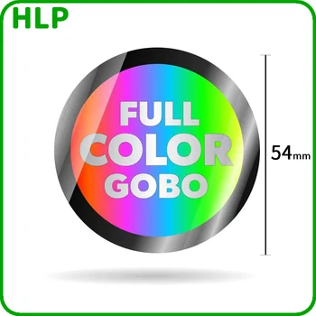 54-мм объектив Gobo для проекции логотипа на стекле с индивидуальным изображением для светодиодного рекламного проектора