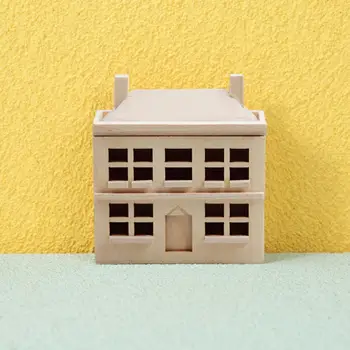 Миниатюрная компактная вилла Тонкой работы Без заусенцев, модель мини-домика для ролевых игр, Микроландшафт