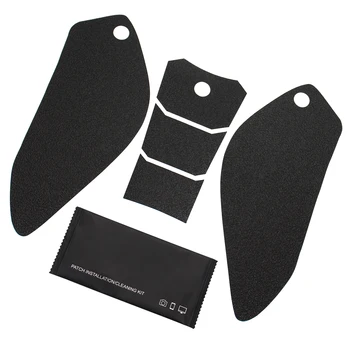 Черные защитные наклейки для топливного бака, противоскользящая наклейка для KAWASAKI ZX-6 2009 2010 2011 Коррозионная стойкость резины мотоцикла