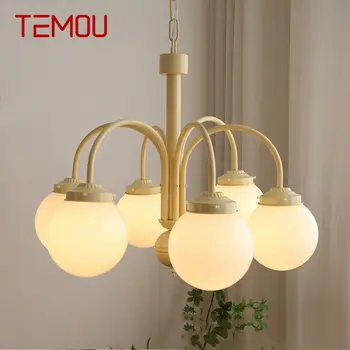 Люстры TEMOU Nordic, светодиодные простые подвесные светильники в стиле ретро, Креативный Стеклянный подвесной светильник для дома, гостиной, столовой, спальни