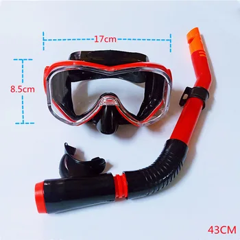 Комплект Oulylan для взрослых, силиконовая юбка, защитные очки, маски для подводного плавания, профессиональная маска для подводного плавания