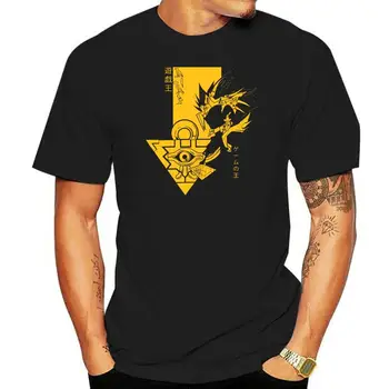 Мужская футболка camiseta Yu Gi Oh Pharaoh Atem Profile с принтом, женская футболка из 100% хлопка