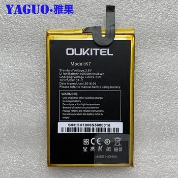 100% Оригинальная Полная замена аккумулятора емкостью 10000 мАч, высококачественная резервная батарея большой емкости для смартфона Oukitel K7