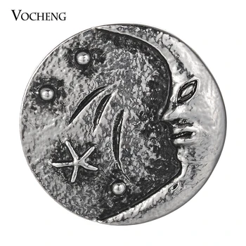 Античная бронза, Полумесяц, звезда, 18 мм, подвески-защелки для амулета, ожерелье с имбирной подвеской, ювелирные изделия Vn-2021